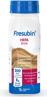 Produktbild von Fresubin Hepa Drink Cappuccino Trinkflasche 4X200 ml