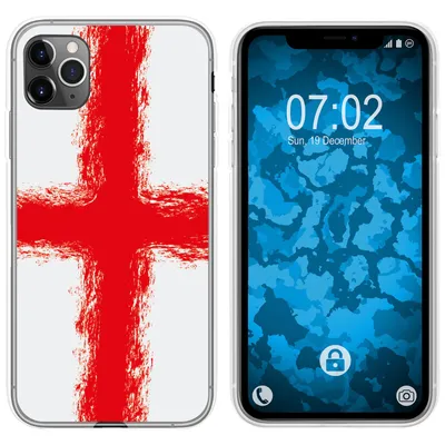 Produktbild von PhoneNatic Case kompatibel mit Apple iPhone 11 Pro Max Silikon-Hülle WM England M4