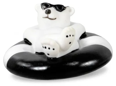 Produktbild von Thermometer mit Motiv Eisbär mit Brille