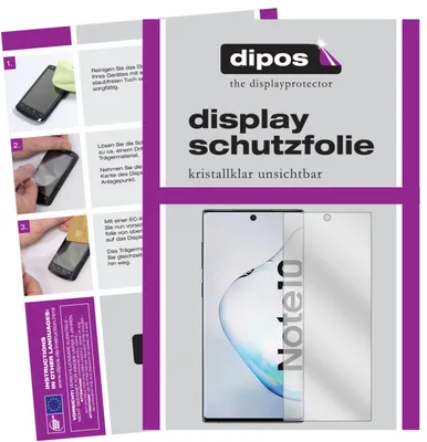 Produktbild von 2x ochranná fólie pro Samsung Galaxy Note 10 čirá ochranná fólie displeje dipos