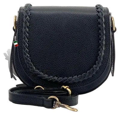 Produktbild von Florence Damen Schultertasche Umhängetasche Tasche schwarz Leder Größe 21x85x18 D2OTF806S