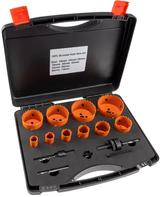 Produktbild von Lochsägen Set Profi 15-teilig 19-74mm inkl. Transportkoffer