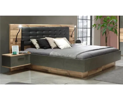 Produktbild von Bett Bettgestell Ehebett Bettanlage Doppelbett Funktionsbett "Rhodos III"