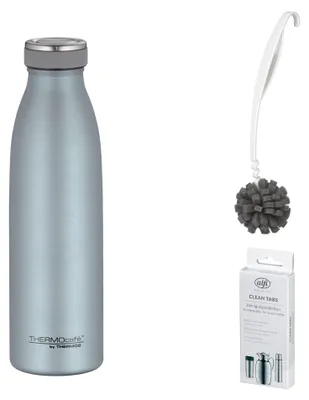 Image de THERMOS TC BOTTLE 0,50 l Trinkflasche ice blue mat – Vorteilsset mit Reinigungsbürste CLEAN FIX 30 cm | HAN 4067341050 | EAN 5010576985255