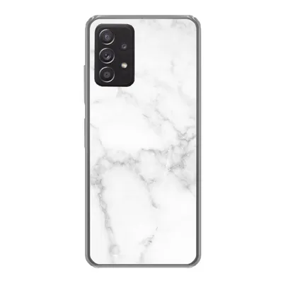 Produktbild von MuchoWow® Handyhülle Schutzhülle Hülle für Samsung Galaxy A33 5G Marmor - Weiß - Grau - Luxus - Marmoroptik - Stein Silikon Softcase Handy Hülle - Kartenhalter