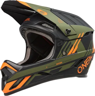 Image de Casque O'Neal BACKFLIP STRIKE noir/orange/olive M (57/58 cm)