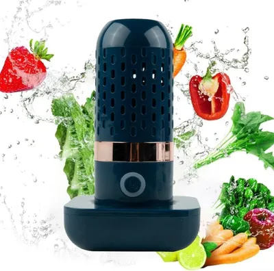 Produktbild von Waschmaschine für Obst und Gemüse, tragbarer drahtloser Lebensmittel-Reiniger, Desinfektionsmaschine für den Haushalt