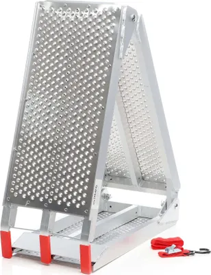 Produktbild von Wiltec Auffahrrampe 3-fach klappbar 199cm 270kg für Motorrad ATV Quad, Aluminium Auffahrschiene faltbar, Verladerampe rutschsicher