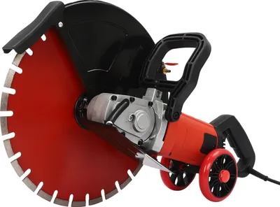 Produktbild von Elektrische Betonsäge/Steinsäge - 410 mm Kreissäge - 4000 W - 3000 U/min - Schnitttiefe 165 mm - 220 V - US-Stecker - Rot