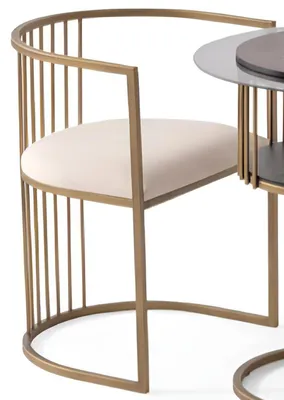 Obrázok produktu pre Elegantná béžová jedálenská stolička Štýlové kuchynské stoličky Čalúnené stoličky