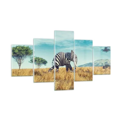 Produktbild von Bilder auf glas - 5 Teile - Surreal Elefant Rippen - 125x70cm - Glasbilder - Wandbilder - Bilder - zum Aufhängen bereit - Wanddekoration aus Glas - Glas Bilder - Wandbild auf Glas - GEA125x70-4717