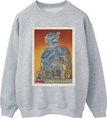 Produktbild von Star Wars - "The Mandalorian" Sweatshirt für Herren BI46685 (S) (Grau)