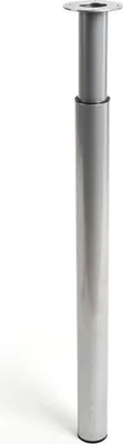 Image de Pieds Rei 406e Extensible Cylindrique Argenté Acier Moderne (Ø 6 x 71-110 cm)