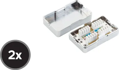 Produktbild von shiverpeaks BS75001-SET2, Cat6, 10/100/1000Base-T(X), 2 Stück(e)