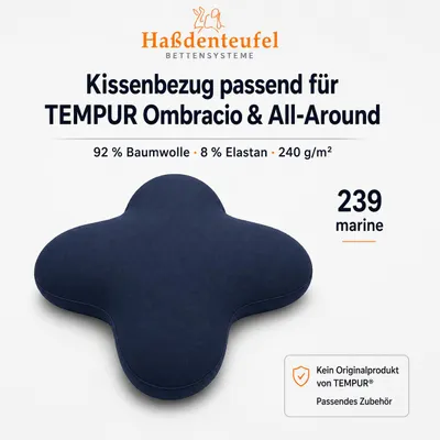 Produktbild von Kissenbezug passend für TEMPUR Ombracio & All-Around Schmetterlingskissen, KI-generiertes Bild