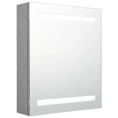 Immagine prodotto di vidaXL Mobile specchio bagno LED grigio cemento 50x14x60 cm