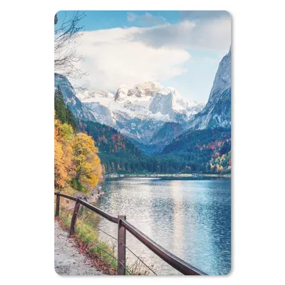 Produktbild von MuchoWow® Mauspad Mousepad Berge - See - Weg - Natur - Wasser 40x60 cm - Mousepads - Maus Mat - Pad - Mausunterlage - Schreibtisch Accesoire