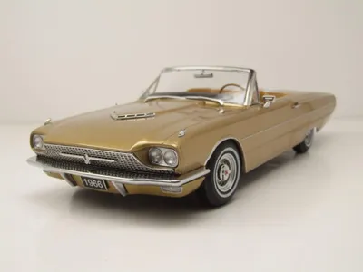 Produktbild von KK Scale 181342 Ford Thunderbird Convertible 1966 gold metallic 1:18