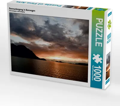 Produktbild von Calvendo Sonnuntergang in Norwegen 1000 Teile Puzzle quer 640x480mm, N N; 7391795