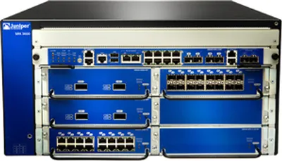 Produktbild von Juniper SRX 3600, SSL/TLS, 10/100/1000 Base-TX, 6 x IOC, 445 x 648 x 222 mm, 19.8 kg, 100 - 240 V