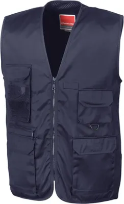 Produktbild von Result WORK-GUARD R45X | Herren Arbeitsweste Safari Vest - Farbe: Midnight Navy - Größe: M