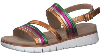 Produktbild von s.Oliver Damen Sandalen mit dicker Sohle Vegan, Mehrfarbig (Multicolor), 38 EU