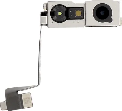 Imagen del producto de Clappio, cámara frontal de 18MP con sensores infrarrojos para iPhone 17 Pro Max, color negro/plateado