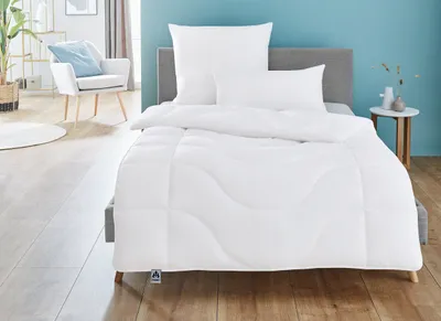Produktbild von Irisette Micro Thermo Steppbett, leichte Bettdecke für den Sommer, 155 x 220 cm, weiß,  , Deutsches Markenprodukt