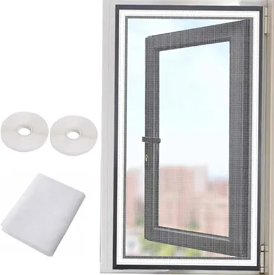 Produktbild von Moskitonetz für Fenster, Moskitonetz, Insektenschutz für Fenster, Moskitonetz für Fenster, Mückenschutz-Set
