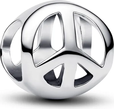 Produktbild von Pandora Mini-Charm Damen Friedens-Symbol Sterling-Silber 794512C00