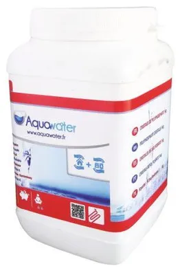 Produktbild von AQUAWATER 105015 – Polyphosphat-Nachfüllpackung gegen Kalkablagerungen – 1 kg