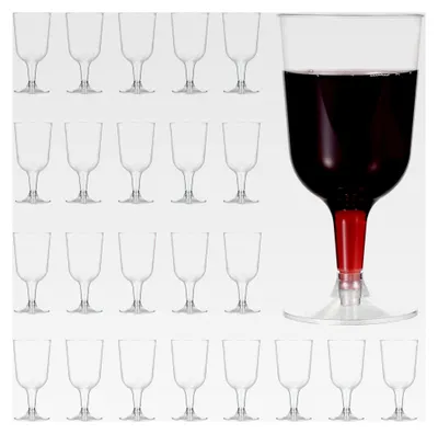 Produktbild von 144 Premium Weingläser aus Kunststoff, 180 ml - Mehrweg-Cocktailgläser für Hochzeiten, Geburtstage, Outdoor-Partys und Camping