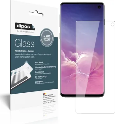 Obrázok produktu pre 2x ochranná fólia pre Samsung Galaxy S10 - proti nárazom 9H fólia dipos Glass plastové sklo