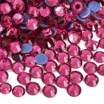 Image de Strass thermocollants - À fixer sur les textiles et les vêtements - Rose - 1440 pièces - Taille SS16