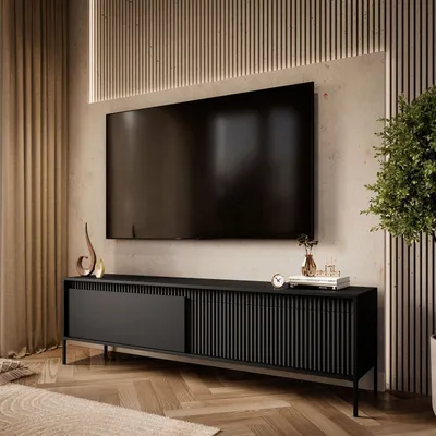 Produktbild von Zweitüriger TV-Schrank YASUMI Schwarz  187 cm