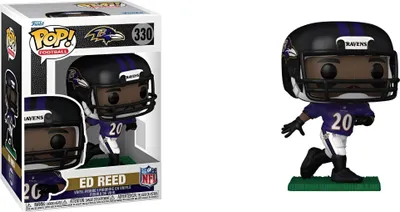 Produktbild von NFL: Legends POP! Sports Vinyl Figur Legends- Ed Reed(Ravens) 9 cm