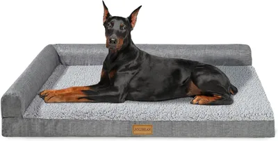 Image de Lit orthopédique pour chien, modèle Jumbo, 142 x 101 cm, imperméable, pour chiens de très grande taille