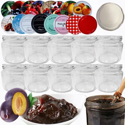 Produktbild von Wamar-Sosenka 10er Set 330ml Gläser mit Twist-Off Deckel