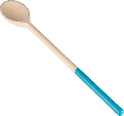Produktbild von METALTEX CHROMOTHERAPY Kochlöffel oval aus Buchenholz - AQUAMARINE / Holzlöffel