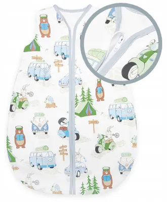 Produktbild von Ankras Sommerlicher Babyschlafsack 56-62 0.5 TOG Baumwolle