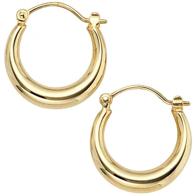 Produktbild von 15,3mm Creolen Creole Ohrringe gewölbt 333 Gold Gelbgold Ohrschmuck