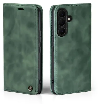 Produktbild von Handy Hülle für Samsung Galaxy A27 5G Klapphülle Bookcase Flip Cover Handy Tasche Etui Farbe: Grün