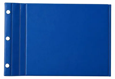 Produktbild von GGM Wechselmappe DIN A4 Blau 3 Druckknöpfe für Durchschreibesätze