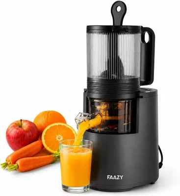 Obrázek produktu pro Pomalý odšťavňovač, s extra velkým plnicím otvorem (130 mm) – odšťavňovač pro celé ovoce a zeleninu, 300W, bez BPA