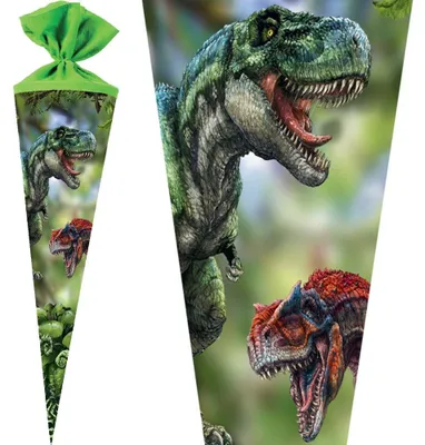 Produktbild von Nestler Schultüte Dinosaurier T-Rex 70 cm mit / ohne Schleife, Motiv / Ausführung:Coppenrath T-Rex World - ohne Schleife