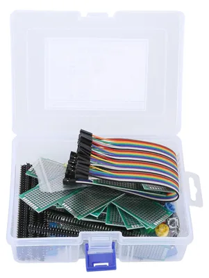 Produktbild von Leiterplatte komplett, praktische doppelseitige Prototypenplatine mit 5-Farben-LED für DIY-Elektronikprojekte