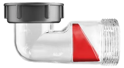 Image de Siphon de rechange de 1 1/2 pouce avec clapet anti-retour apparent, pour les évacuations des éviers de cuisine, de salle de bains et des lavabos