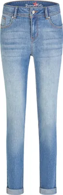 Produktbild von Buena Vista - Damen 5-Pocket Jeans, Malibu zip high stretch denim (888-B5914), Größe:XL, Buena Farben:mid stone (6808)