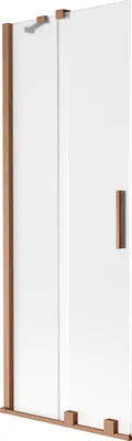 Obrázek produktu pro Mexen Velar 2-křídlový posuvný vanový paravan 70 x 150 cm, mlha, kartáčovaná měď - 896-070-000-31-65
