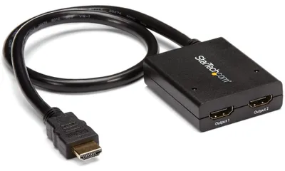 Imagen del producto de Divisor de video HDMI de 4K con 2 puertos para 2 pantallas